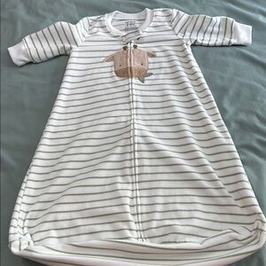 Striped Green and White Kids Pajamas